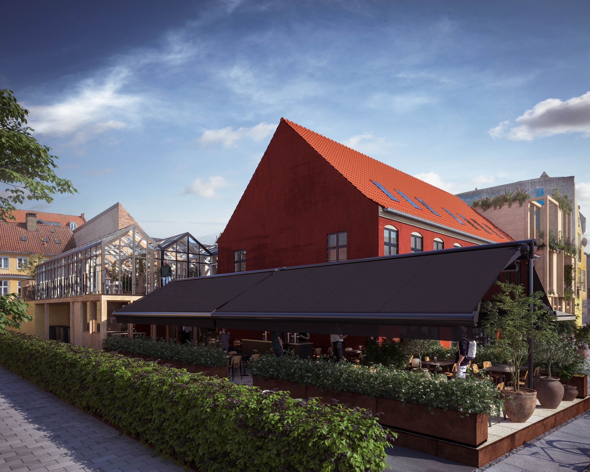 Lejemål med rummelige udearealer, have og terrasser til leje på Slotsgade 15