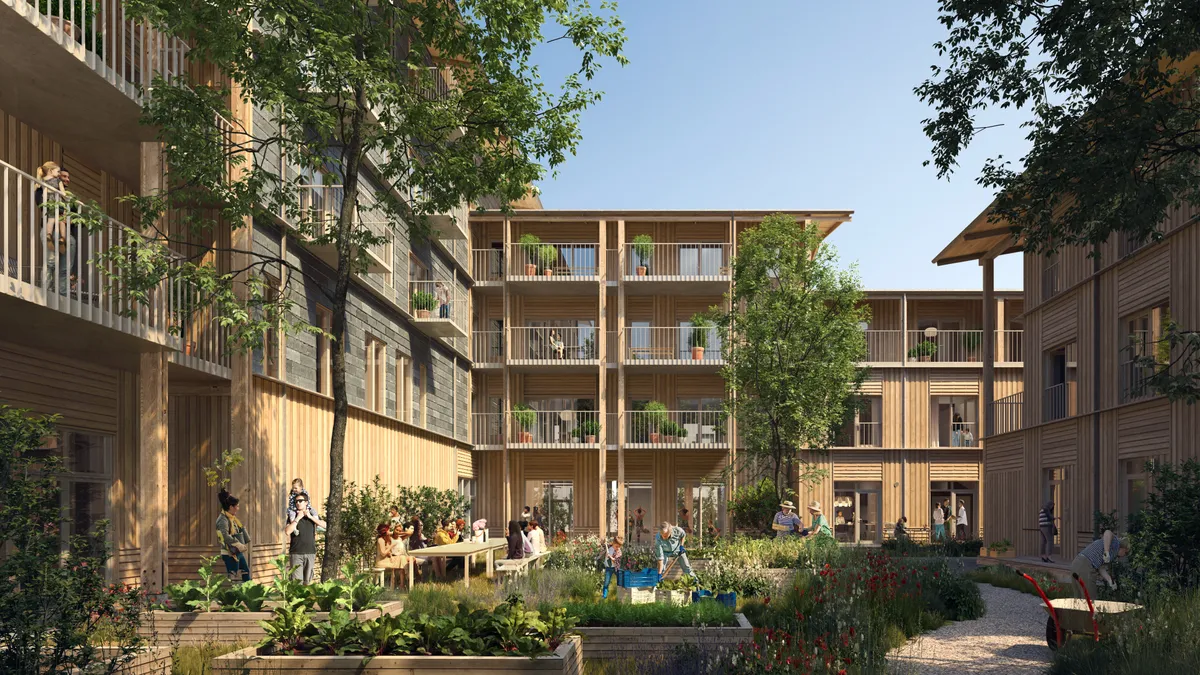 Nærhedens byudvikling med bæredygtige og moderne lejligheder og fællesarealer